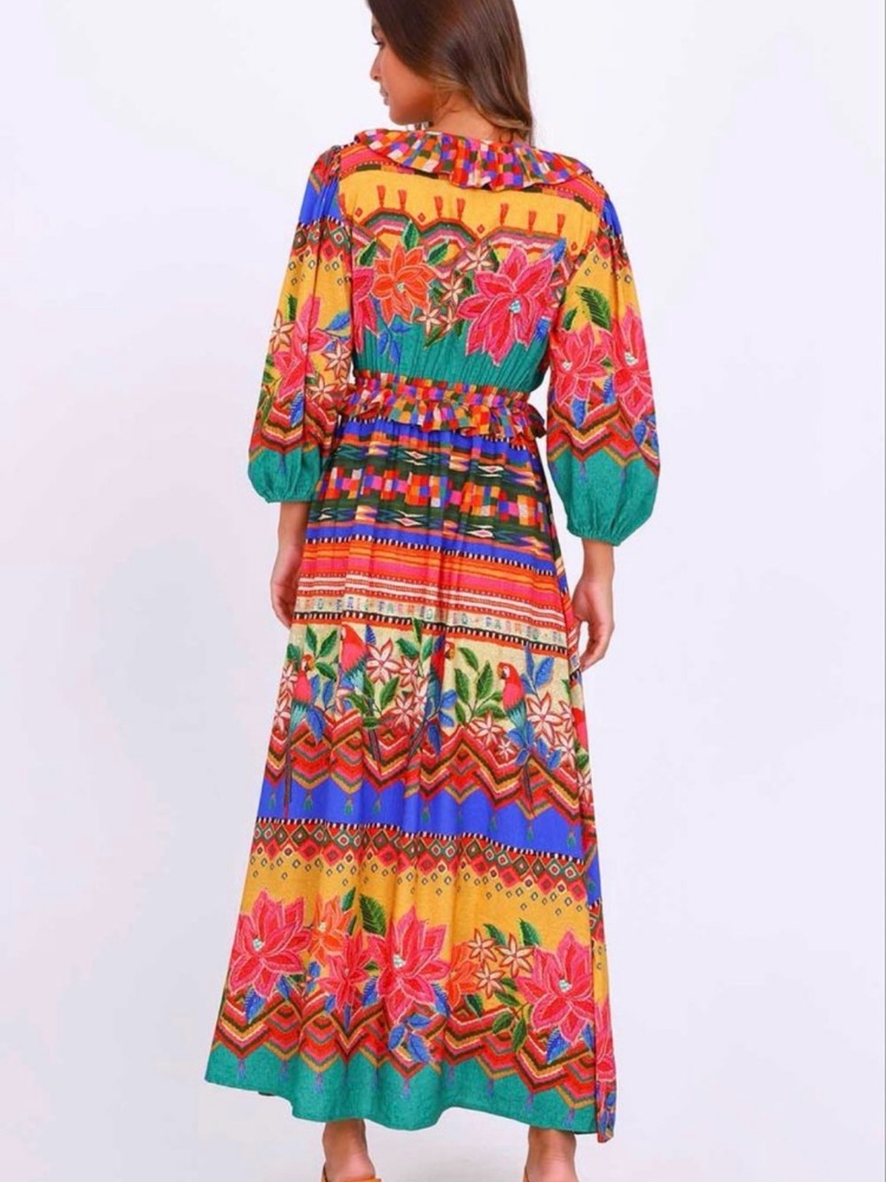 Farm Rio Tropical Print Maxi dress - Picture 3 of 8